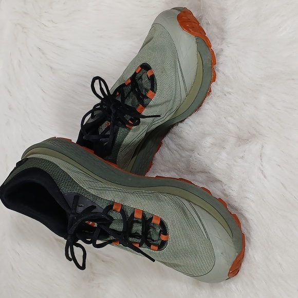 Topo Athletic Green and Orange Trail Running Shoes Men's Sz 11.5 - Picture 5 of 11